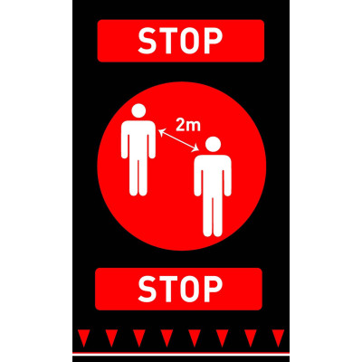 Rohož „Udržuj odstup”, HENDI, 900xmm | 899991