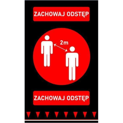 Rohož „Udržuj odstup”, HENDI, 900xmm | 899991