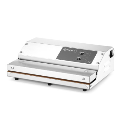 Vakuový komorový balicí stroj, HENDI, Kitchen Line, těsnicí lišta 350 mm, 230V/250W, 370x260x(H)130mm | 975336