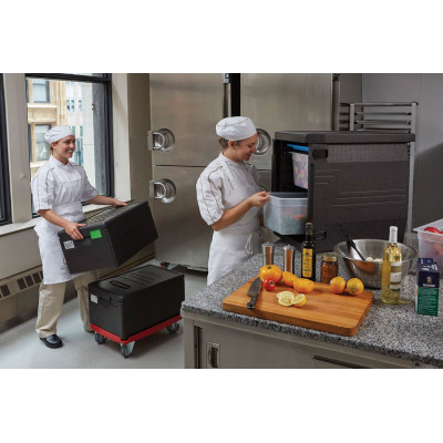 Vozík Camdolly pro termoizolační boxy Cam GoBox, GN 1/1, Cambro, červený, Červená, 692x426x(H)167mm | CD3253EPP158