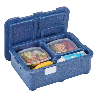 4-komorový termoizolační box Cam GoBox, Cambro, Modrá, 480x350x(H)167mm | EPPMD4835159