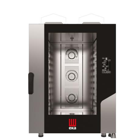 Konvektomat Millennial Black Mask Bakery, 10x600x400 mm - elektronicky ovládaná, plynová, Tecnoeka, 230V/700W, 18kW, 850x1035x
