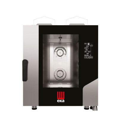 Konvektomat Millennial Black Mask Gastro, 7x600x400 mm - ovládaná elektronicky, plynová, Tecnoeka, 230V/500W, 13500kW, 730x849x