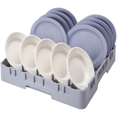 Koš na talíře Camrack do myčky nádobí 500 x 500 mm, šedý, Cambro, šedý, Světle šedá, 500x500x(H)101mm | PR59314151