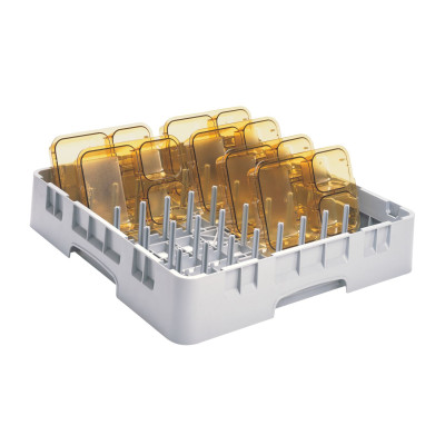 Koš na talíře Camrack do myčky nádobí 500 x 500 mm, šedý, Cambro, šedý, Světle šedá, 500x500x(H)101mm | PR59314151