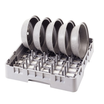 Koš na talíře Camrack do myčky nádobí 500 x 500 mm, šedý, Cambro, šedý, Světle šedá, 500x500x(H)101mm | PR59314151