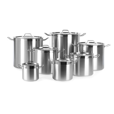 Vysoký hrnec na dušení - s poklicí, HENDI, Profi Line, 3L, 160x(H)150mm | 832004