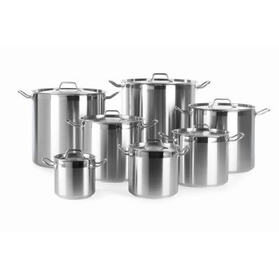 Vysoký hrnec na dušení - s poklicí, HENDI, Profi Line, 3L, 160x(H)150mm | 832004