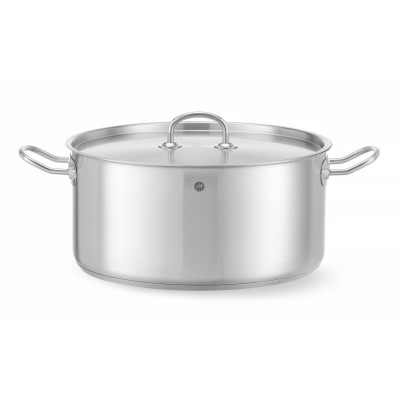 Hrnce na dušení s nízkým víkem, HENDI, Kitchen Line, 11,9L, 320x(H)150mm | 836040