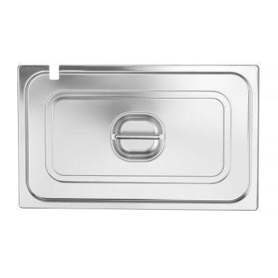 Víko pro nádoby GN s výřezem pro naběračku, HENDI, Profi Line, GN 1/1, 530x325mm | 805107