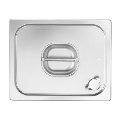Víko pro nádoby GN se silikonovým těsněním, HENDI, Profi Line, GN 1/2, 265x325mm | 802625
