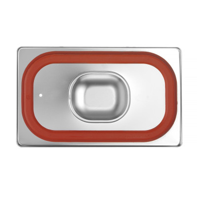 Víko pro nádoby GN se silikonovým těsněním, HENDI, Profi Line, GN 1/4, 265x162mm | 802649