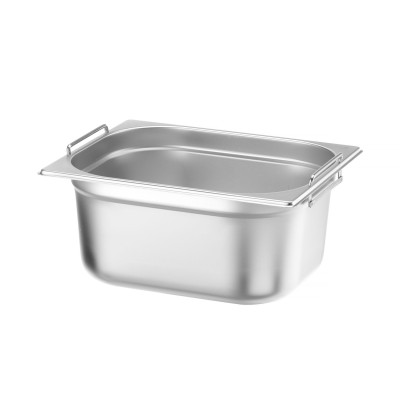 Kontejner GN 1/2 s držadly, HENDI, Budget Line, GN 1/2, 9,5L, 325x265x(H)150mm | 817346