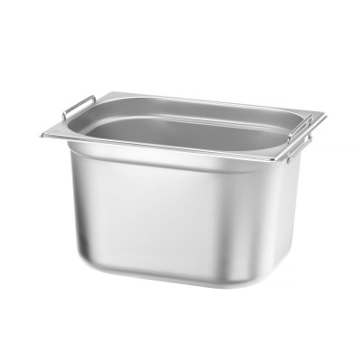 Kontejner GN 1/2 s držadly, HENDI, Budget Line, GN 1/2, 12,5L, 325x265x(H)200mm | 817353