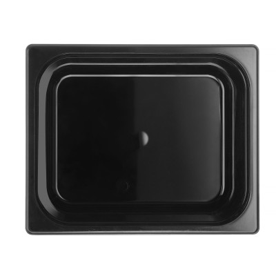 Kontejner GN 1/2 černý polykarbonát, HENDI, Profi Line, 12,5L, Černá, 325x265x(H)200mm | 862407