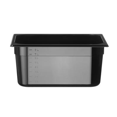 Kontejner GN 1/2 černý polykarbonát GSS | HENDI 862414