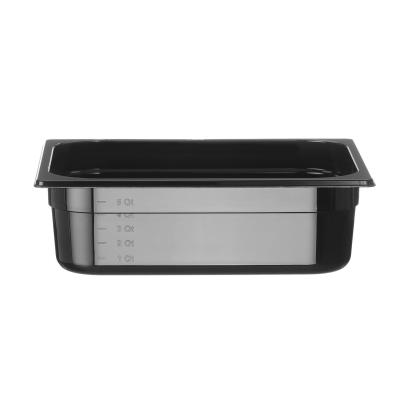 HENDI 862421 | Kontejner GN 1/2 černý polykarbonát, HENDI, Profi Line, GN 1/2, 6, 5L, Černá
