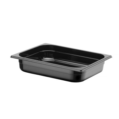 Kontejner GN 1/2 černý polykarbonát, HENDI, Profi Line, GN 1/2, 4L, Černá, 325x265x(H)65mm | 862438
