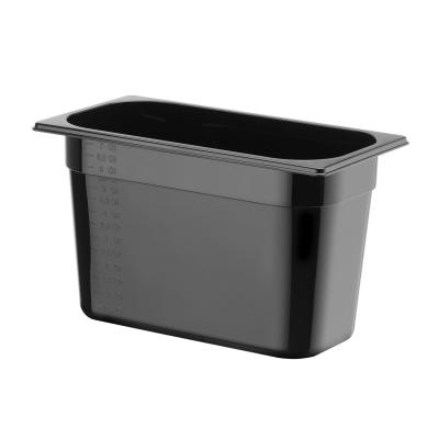 Kontejner GN 1/3 černý polykarbonát GSS | HENDI 862506