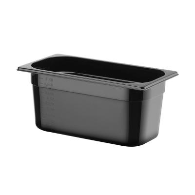 HENDI 862513 | Kontejner GN 1/3 černý polykarbonát, HENDI, Profi Line, GN 1/3, 5, 7L, Černá