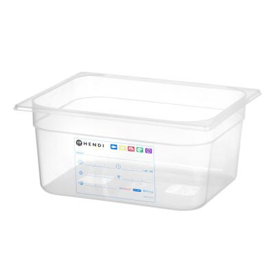 HENDI 880166 | Kontejner GN 1/2 HACCP, HENDI, GN 1/2, 9, 5L, Průhledná