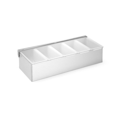 Držák na dochucovadla, BarUp, 5 kontenery, 375x140x(H)90mm | 552100