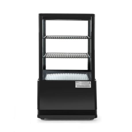 Chlazená skříň displeje, 58 l, Arktic, černá, 230V/170W, 452x406x(H)830mm | 233627