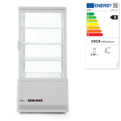 Chlazená skříň displeje, 78 l, Arktic, Bílá, 230V/170W, 444x397x(H)940mm | 233641