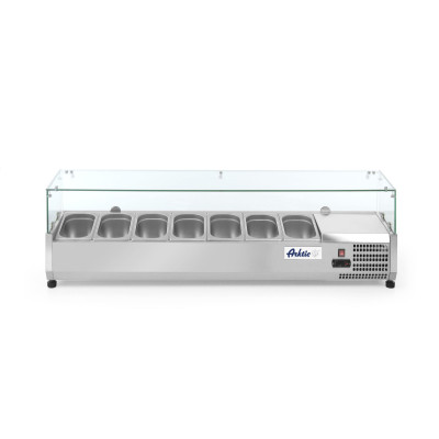 Chladicí zásobník GN 1/4, Arktic, 7 x GN 1/4, 230V/180W, 1505x335x(H)460mm | 232910