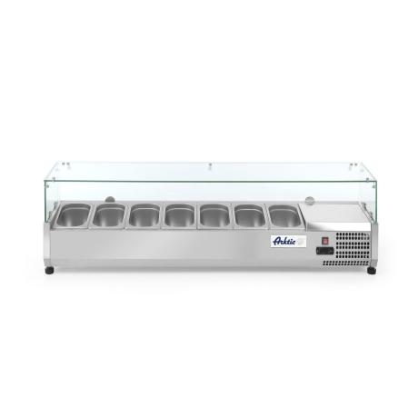Chladicí zásobník GN 1/4, Arktic, 7 x GN 1/4, 230V/180W, 1505x335x(H)460mm | 232910