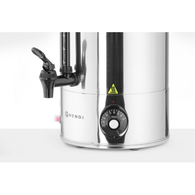 Ohřívač horkých nápojů jednostěnný, HENDI, 9L, Stříbrná, 230V/2200W, 340x227x(H)468mm | 209882