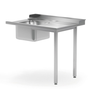 Nakládací stůl s dřezem pro myčku nádobí, HENDI, levá strana, 1200x700x(H)850mm | 231777