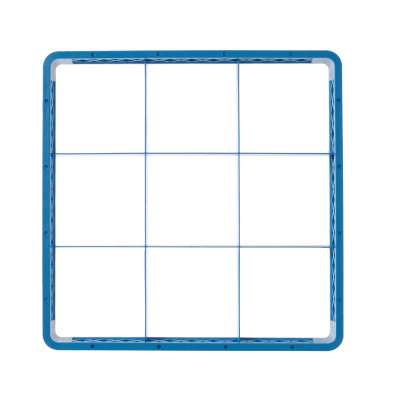 Nástavec na koš 500 × 500 mm, HENDI, 9 oddílů 150x150 mm, 500x500x(H)45mm | 877548