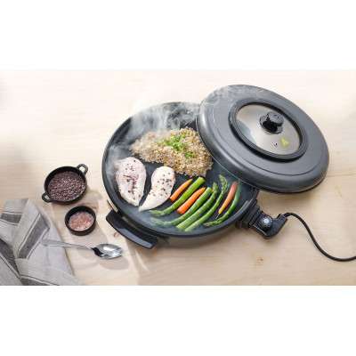 Párty pánev, HENDI, vnitřní pánev 400x(H)50 mm, 230V/1400W, 400x(H)190mm | 239506