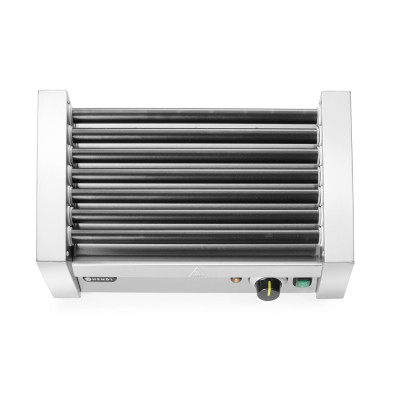 Gril válečkový na párky - jednozónový, HENDI, 7 válečků, 230V/740W, 525x365x(H)176mm | 268506