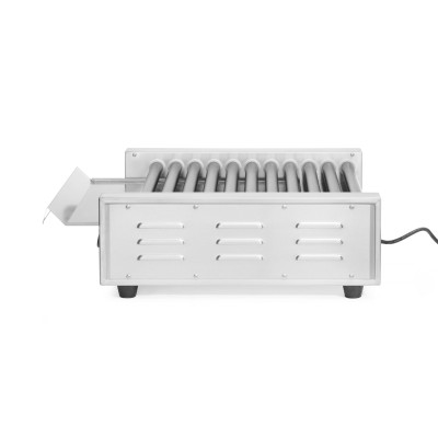 Gril válečkový na párky - dvouzénový, HENDI, 11 válečků, 230V/1180W, 530x525x(H)180mm | 268704