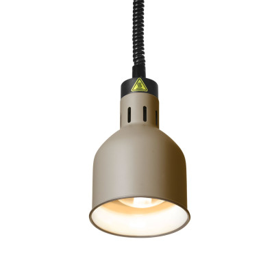Výškově nastavitelná ohřívací lampa válcová, HENDI, Béžová, 230V/250W, 175x(H)250mm | 273784
