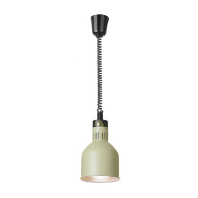 Výškově nastavitelná ohřívací lampa válcová, HENDI, Zelená, 230V/250W, 175x(H)250mm | 273791