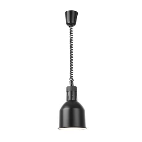 Výškově nastavitelná ohřívací lampa válcová, HENDI, Černá, 230V/250W, 175x(H)250mm | 273852