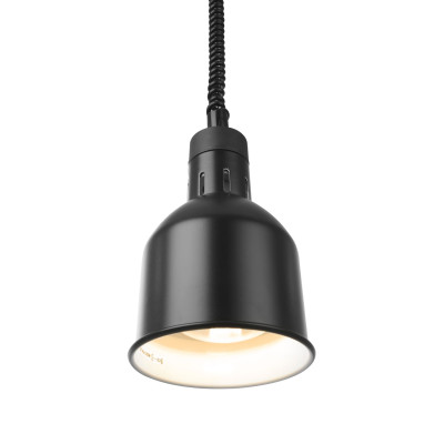 Výškově nastavitelná ohřívací lampa válcová, HENDI, Černá, 230V/250W, 175x(H)250mm | 273852