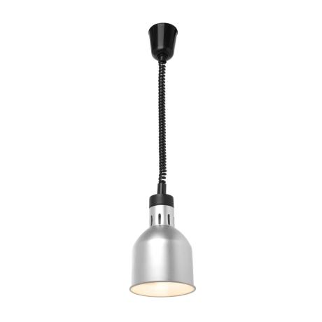 Výškově nastavitelná ohřívací lampa válcová, HENDI, Stříbrná, 230V/250W, 175x(H)250mm | 273883