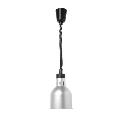 Výškově nastavitelná ohřívací lampa válcová, HENDI, Stříbrná, 230V/250W, 175x(H)250mm | 273883