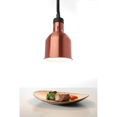 Výškově nastavitelná ohřívací lampa válcová, HENDI, Měděná, 230V/250W, 175x(H)250mm | 273890