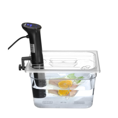Víko pro polykarbonátové GN nádoby s výřezem pro sous-vide cirkulátor, HENDI, GN 1/2, Průhledná, 265x325mm | 864210