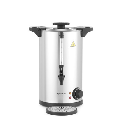 Dvoustěnný kotel na horké nápoje, HENDI, 9L, 220-240V/1500W, 340x315x(H)430mm | 211168