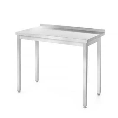 Stůl sezadní deskou - šroubovaný, hloubka 600 mm, HENDI, Profi Line, 1200x600x(H)850mm | 811252