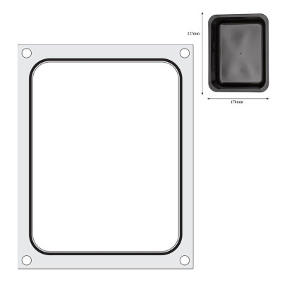 Těsnicí matrice pro těsnicí stroj , HENDI, na misku bez dělení 227x178 mm | 805572