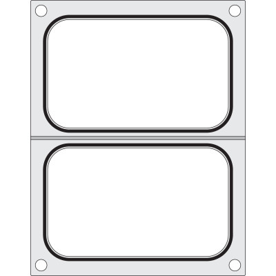 Těsnicí matrice pro těsnicí stroj , HENDI, na dvě misky 178x113 mm | 805589