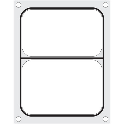 Těsnicí matrice pro těsnicí stroj , HENDI, na dvoudílnou misku 227x178 mm | 805596