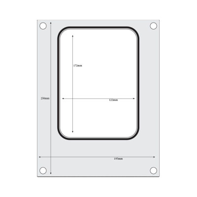 Těsnicí matrice pro těsnicí stroj , HENDI, na misku bez dělení 187x137 mm | 805664